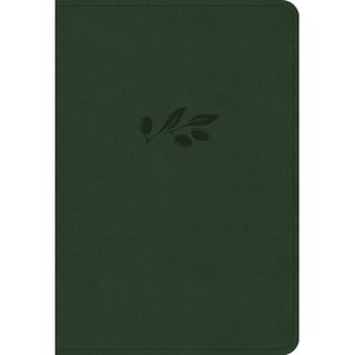 KJV Large Print Compact Reference Bible, Olive Leathertouch