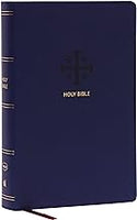 NKJV Large Print Personal Size End-of-Verse Reference Bible; Personal Size; Blue - 9780785294504
