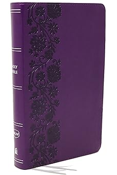 NKJV Bible, Personal Size Large Print Purple, Red Letter