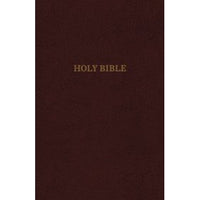 KJV Reference Bible, Burgundy, Giat Print, Red Letter Ed.