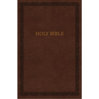 NKJV Holy Bible, Leathersoft, Brown, Comfort Print