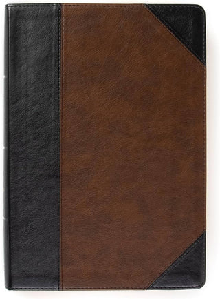 Holman KJV Super Giant Print Reference Bible, Black/Brown Leathertouch