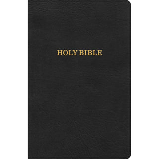 KJV Thinline Bible, Black LeatherTouch