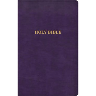 KJV Thinline Reference Bible, Purple LeatherTouch