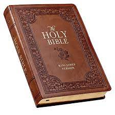 KJV Giant Print Tan Floral Indexed Full-Size Bible 9781432132897