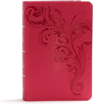 KJV Large Print Compact Ref Bible, Pink Leather Touch