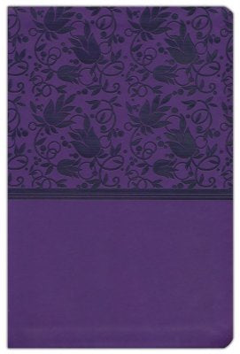 KJV Giant Print Reference Bible, Purple Leather