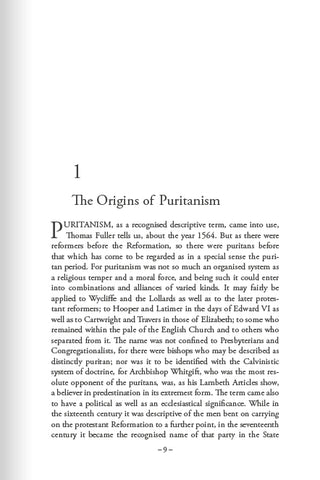 The English Puritans