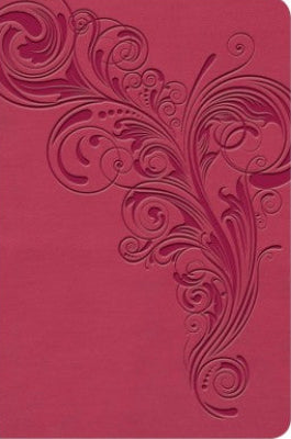 Holman KJV Large Print Compact Ref Bible Pink Leathertouch cover image.