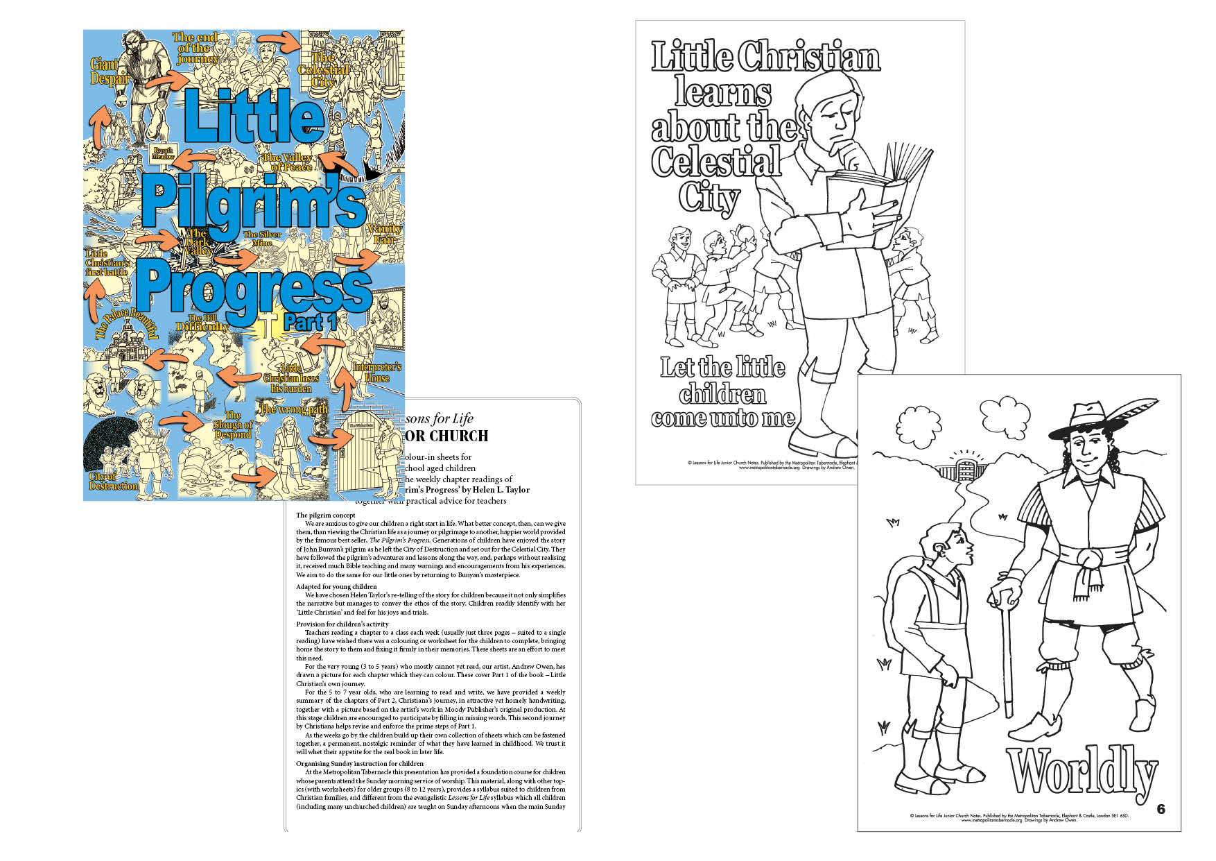 pilgrim's progress coloring pages