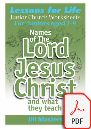 Junior Church Juniors Names of the Lord Jesus Christ pdf Cover