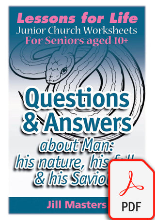 Junior Church Seniors Questions & Answers About Man pdf Cover