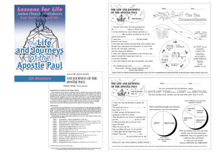 Junior Church Seniors The Life and Journeys of the Apostle Paul spread image.