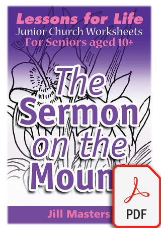 Junior Church Seniors The Sermon on the Mount pdf Cover