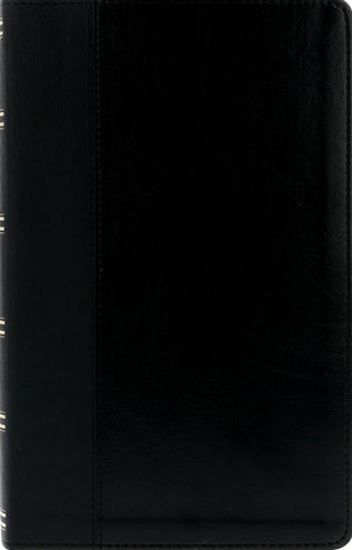 KJV Giant Print Bible, Black, Thumb Indexed, Imitation Leather cover image.
