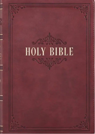 KJV Giant Print Bible Burgundy cover image.