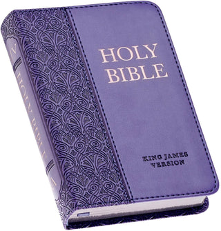 KJV Bible Mini Pocket Purple cover image.