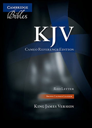 Cambridge Bibles KJV Cameo Reference Edition Brown Calfskin Leather cover image.