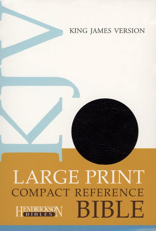 KJV Large Print Compact Reference Bible, Black cover image.