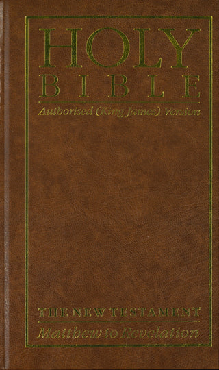 74XXLP/ABR Giant Print New Testament Brown Hardback cover image.