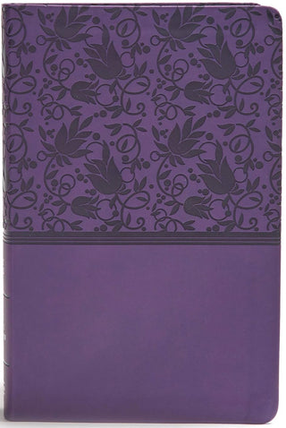 KJV Giant Print Reference Bible Purple Leathertouch cover image.