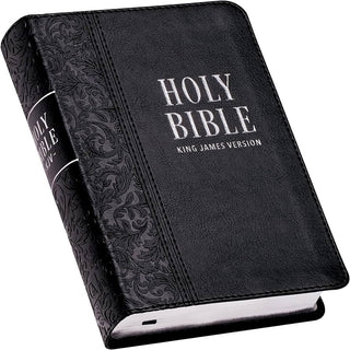 KJV Large Print Compact Bible, Black cover image.
