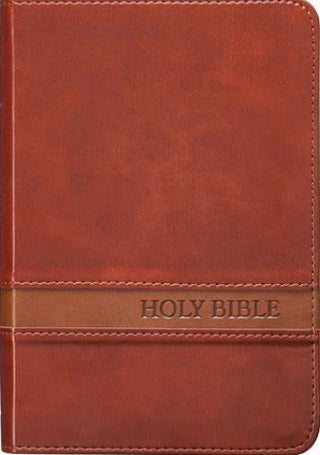 KJV Large Print Compact Bible, Brown cover image.
