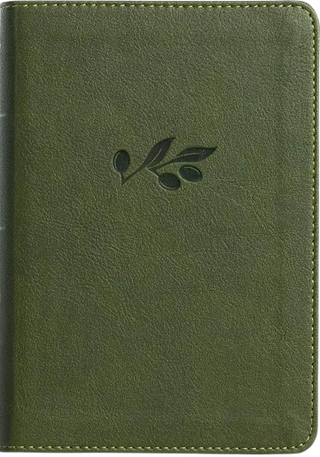 KJV Large Print Compact Ref Bible Olive Leathertouch cover image.