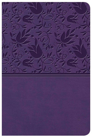 KJV Large Print Compact Ref Bible, Purple Leathertouch cover image.