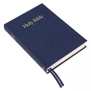 35LP/ABL KJV Large Print Windsor Text Bible Blue cover image.