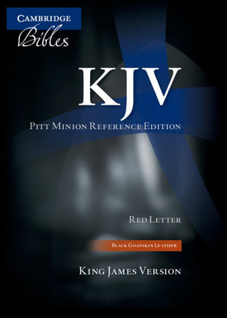KJV Pitt Minion Reference Edition Brown Goatskin Leather cover image.