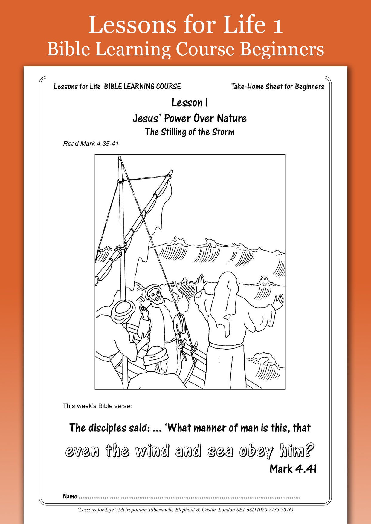 Lessons for Life Beginners Bible Learning Course 1 (9781111403911 ...