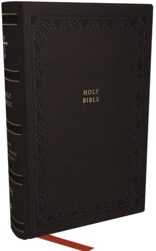 NKJV Compact Reference Bible Black Leathersoft cover image.