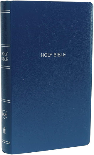 NKJV Gift and Award Bible Navy Leatherflex cover image.
