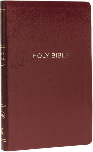 NKJV Thinline Reference Bible Burgundy Leatherflex cover image.