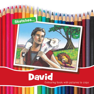Sketches... David Colouring book cover image