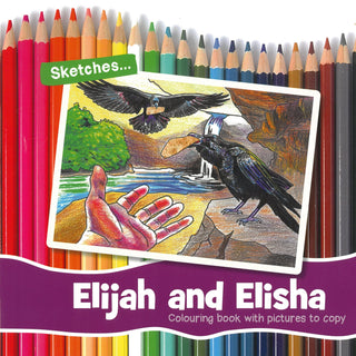 Sketches: Elijah and Elisha Colouring Book cover image