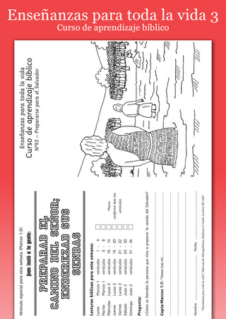 Spanish Lessons for Life 3 Bible Learning Course