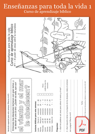 Spanish Lessons for Life 1 Bible Learning Course PDF version