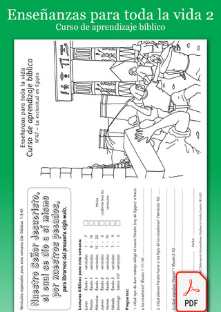 Spanish Lessons for Life 2 Bible Learning Course PDF version