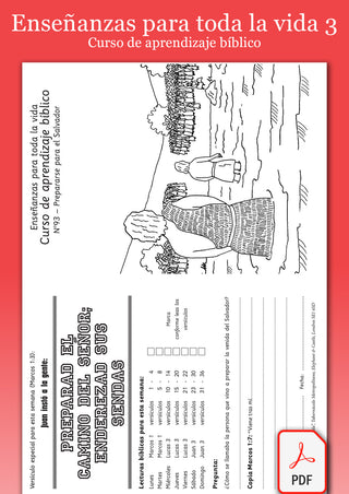 Spanish Lessons for Life 3 Bible Learning Course