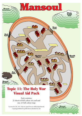 Topic 11 - VISUAL AID PACK - The Holy War cover image.