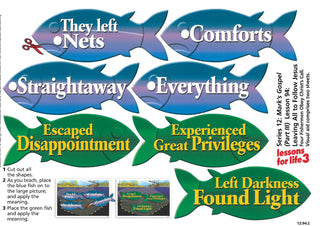 Lessons for Life 3 Sunday School Visual Aids sample 1 image.