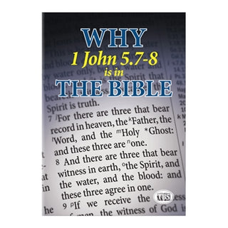 Why 1 John 5.7-8 is in The Bible cover image.