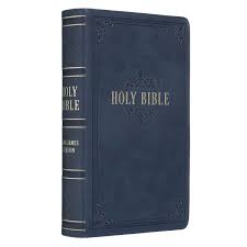 KJV Giant Print Bible Dark Blue ,Thumb In