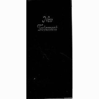 65A/BK Diary Format New Testament Black Imitation Leather