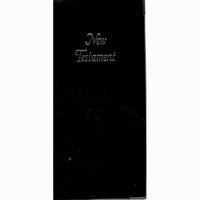 65A/BK Diary Format New Testament Black Imitation Leather