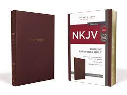 NKJV Thinline Reference Bible, Burgundy, Red Letter Ed