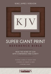 KJV Super Giant Print Reference Bible, Brown, Index