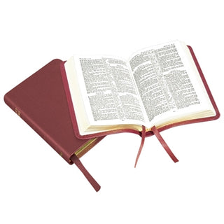 Pocket Reference Bible (calfskin) - Burgundy [7/UBG]